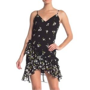 Bardot Ditsy Black Floral Mini Dress Size 8/M